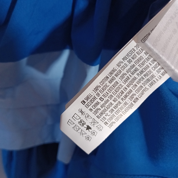 English Factory Colorblock Smocked Tiered Mini Dress Size M New - Picture 6 of 7